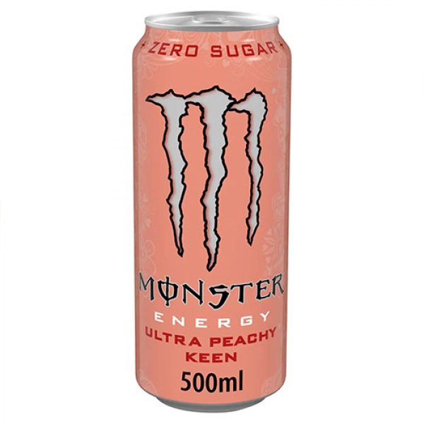 Monster Energy Zero Sugar Ultra Peachy Keen Can 12x500ml